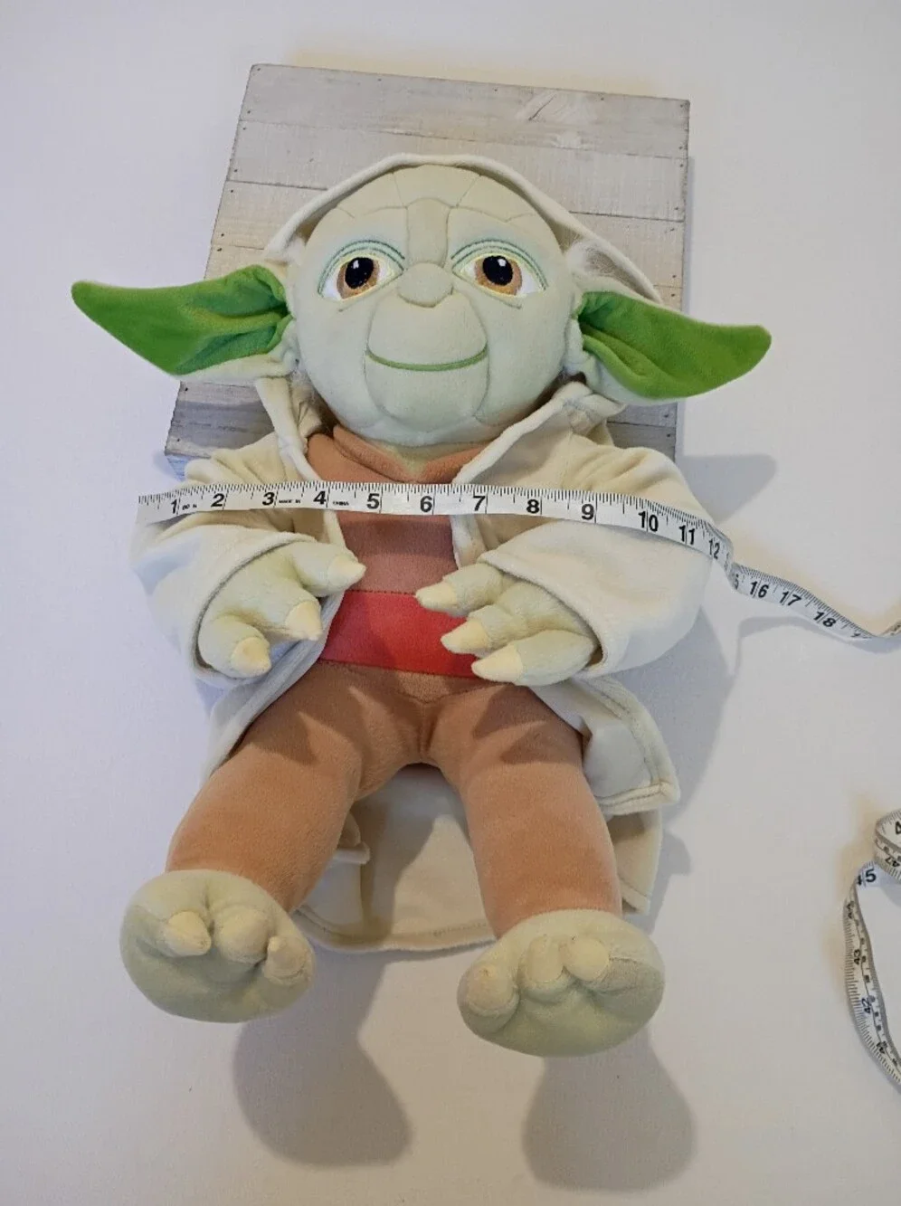 Star Wars 18 Inch Yoda plush features a removable tan robe Green, Brown, Tan